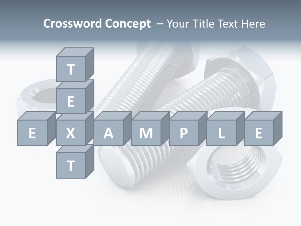 Nut Illustration Fasten PowerPoint Template