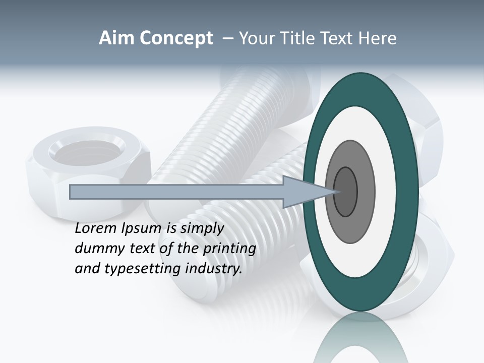 Nut Illustration Fasten PowerPoint Template