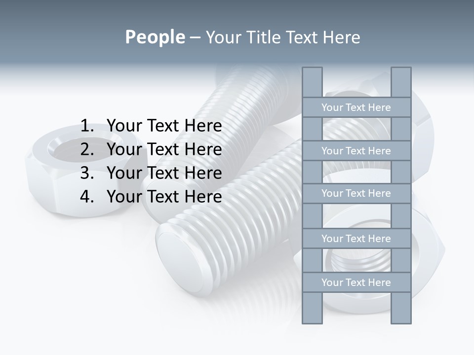Nut Illustration Fasten PowerPoint Template