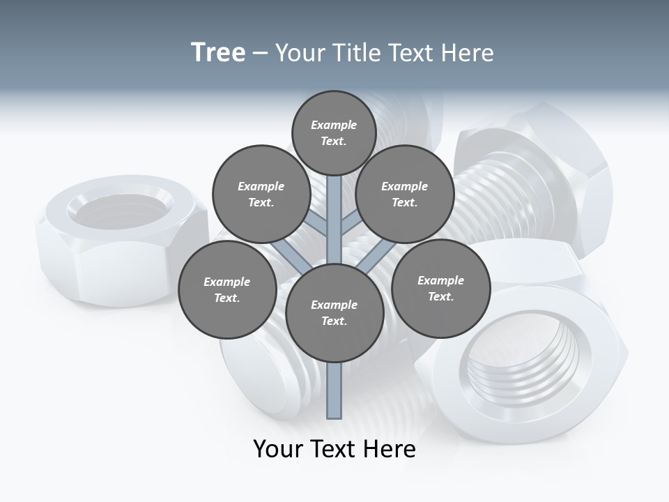 Nut Illustration Fasten PowerPoint Template