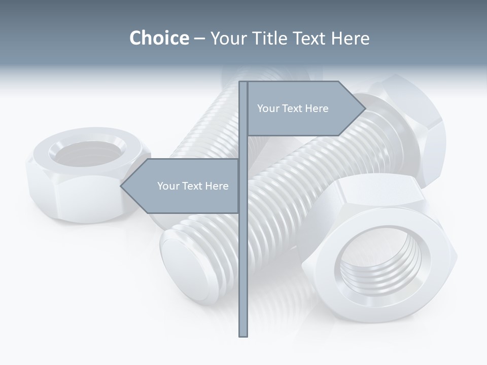Nut Illustration Fasten PowerPoint Template
