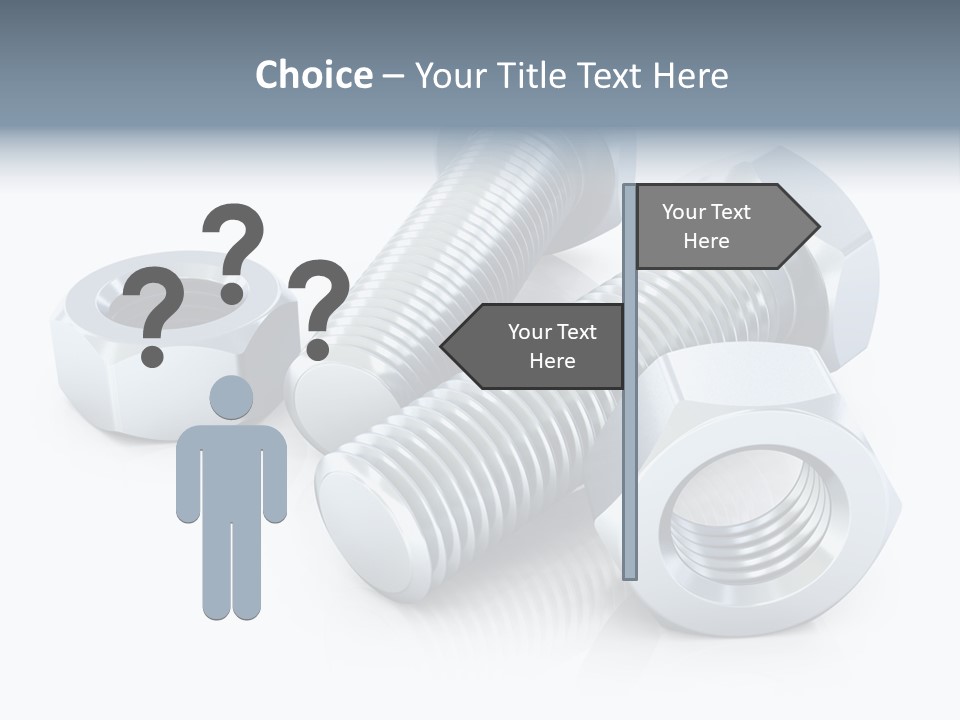 Nut Illustration Fasten PowerPoint Template