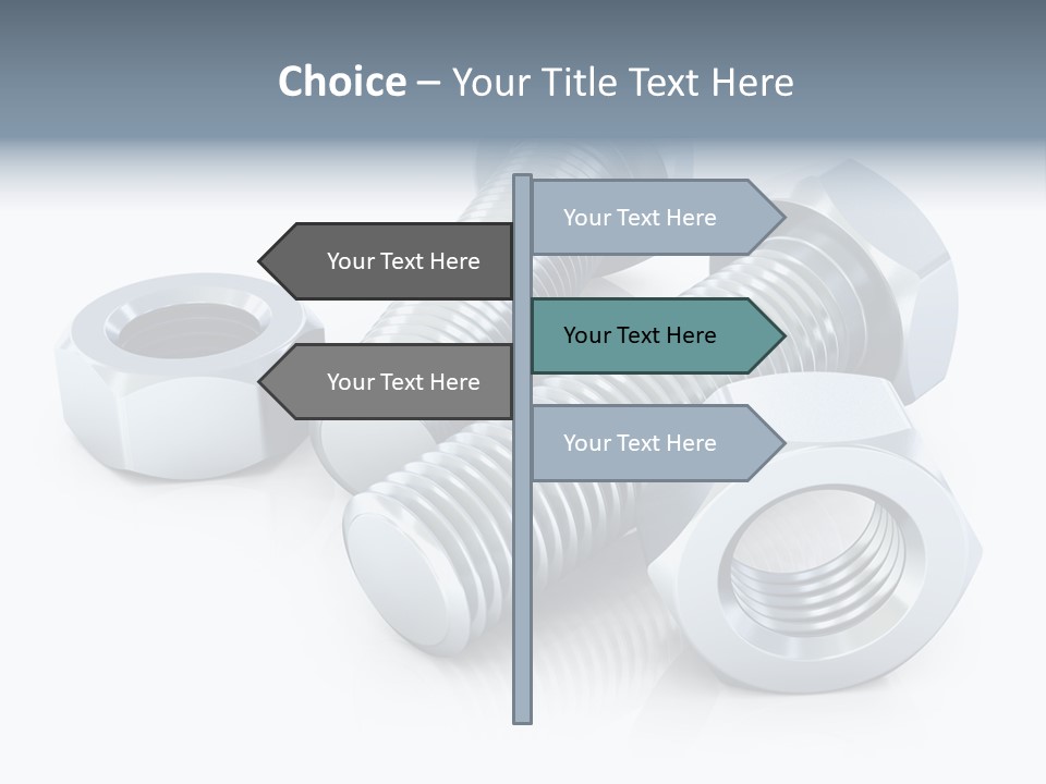 Nut Illustration Fasten PowerPoint Template