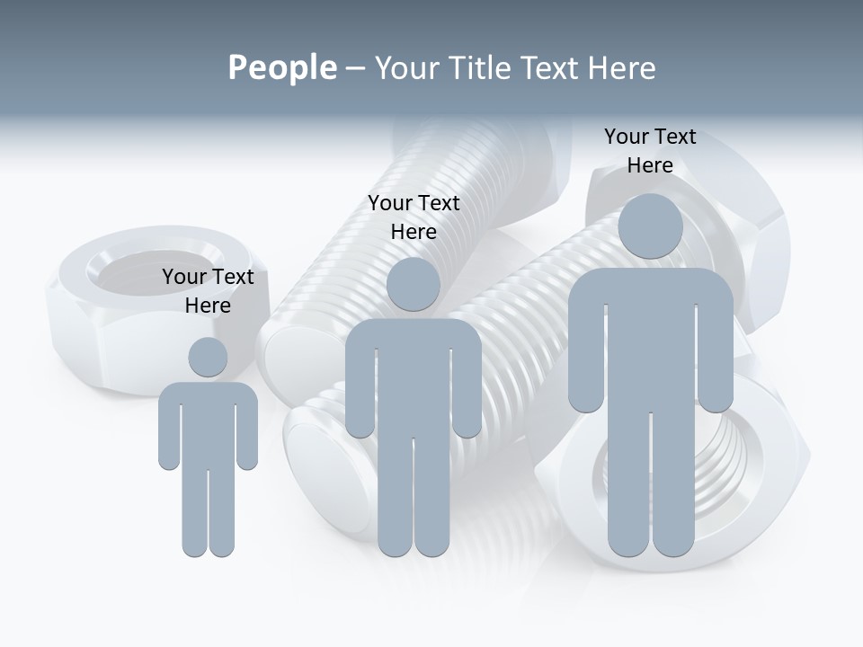 Nut Illustration Fasten PowerPoint Template