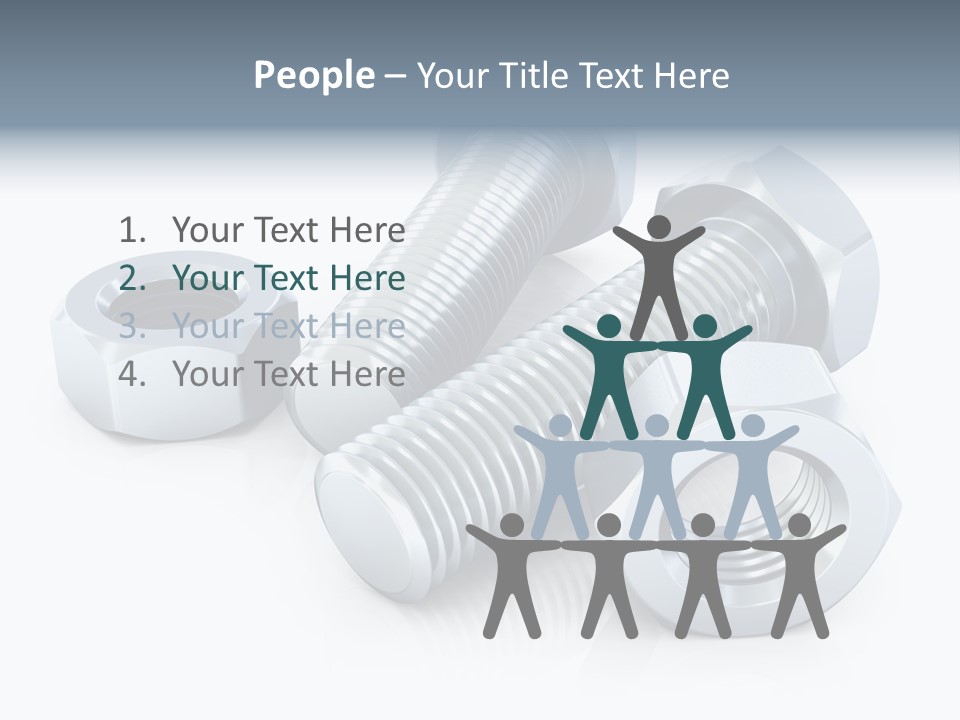 Nut Illustration Fasten PowerPoint Template