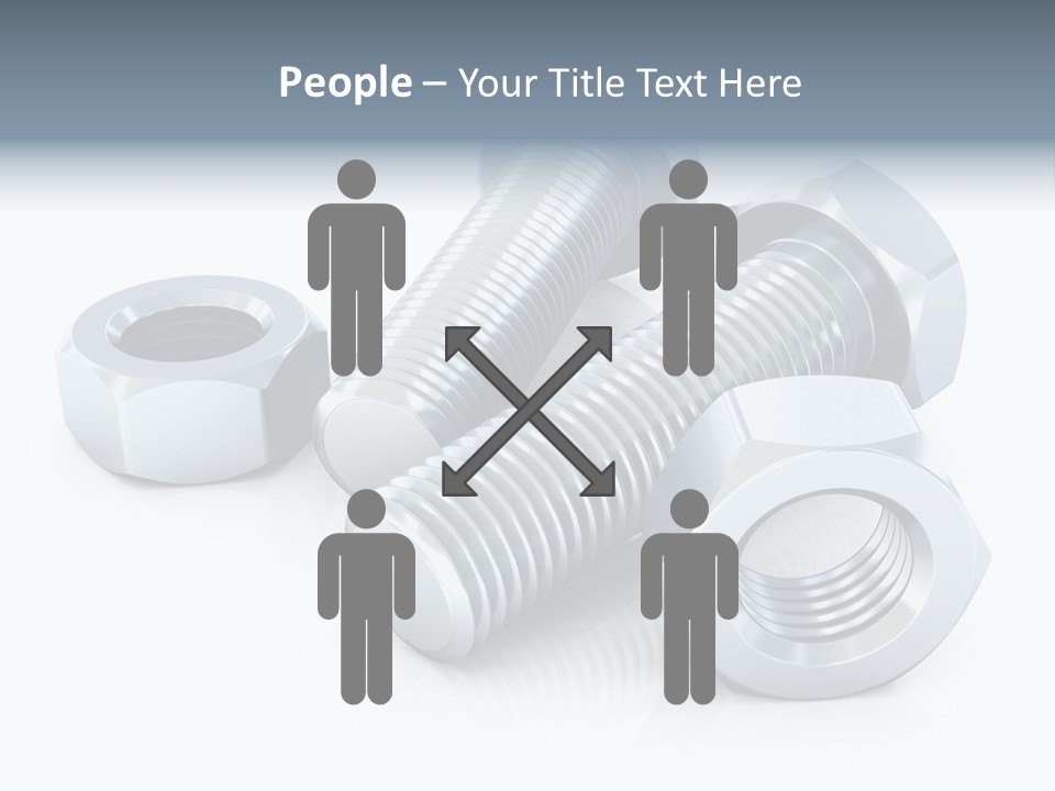 Nut Illustration Fasten PowerPoint Template