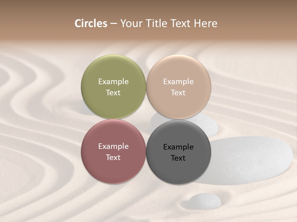 Concentration Relaxation Japanese Garden PowerPoint Template