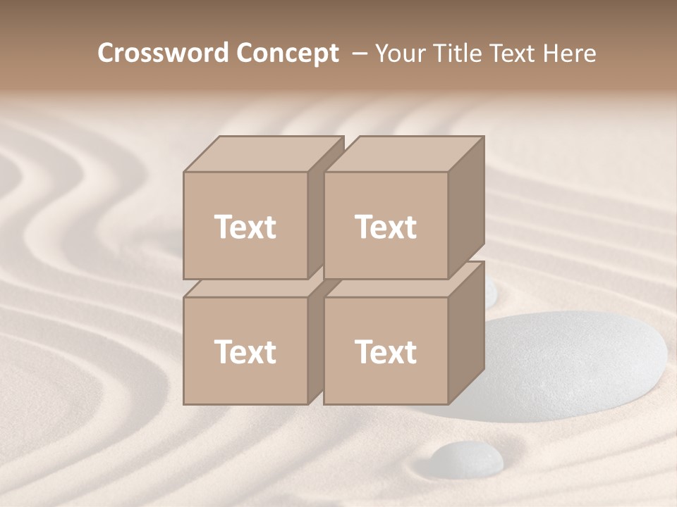 Concentration Relaxation Japanese Garden PowerPoint Template