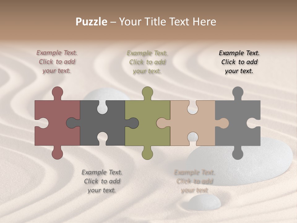 Concentration Relaxation Japanese Garden PowerPoint Template