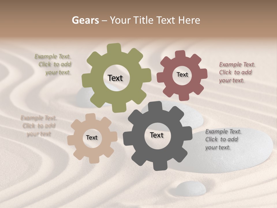 Concentration Relaxation Japanese Garden PowerPoint Template