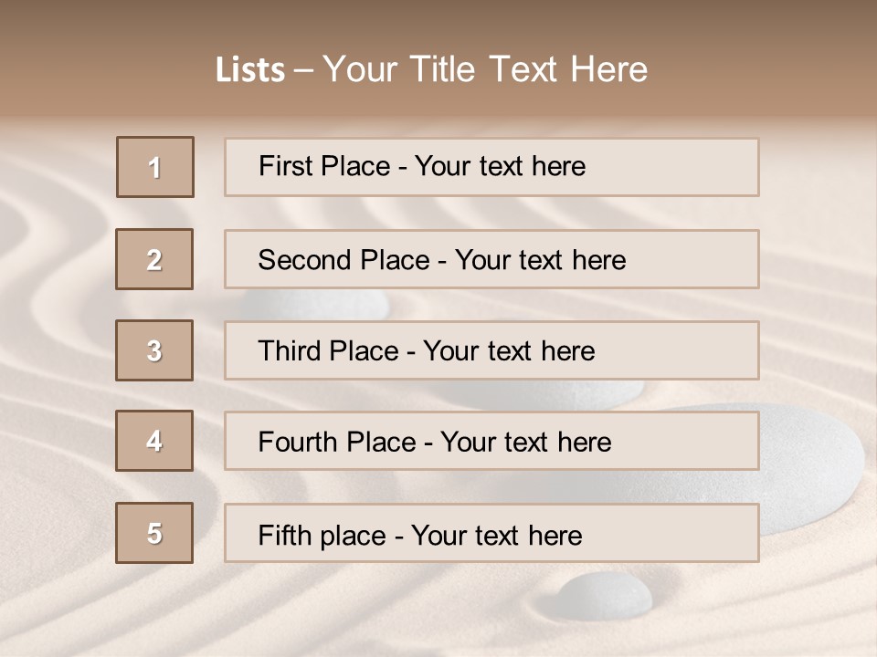 Concentration Relaxation Japanese Garden PowerPoint Template