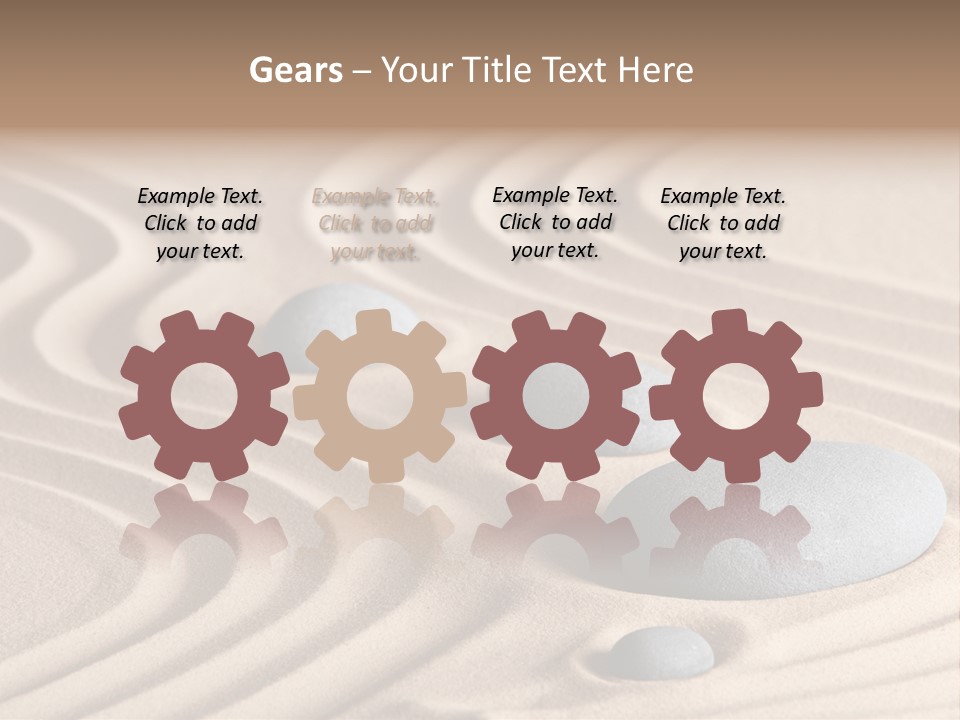 Concentration Relaxation Japanese Garden PowerPoint Template