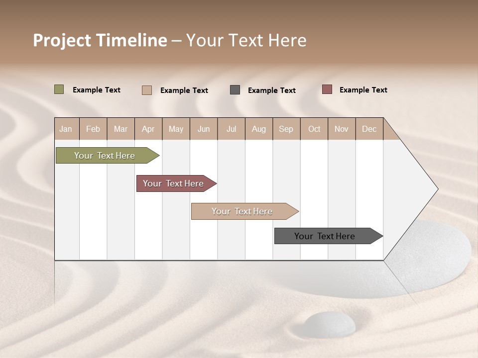 Concentration Relaxation Japanese Garden PowerPoint Template