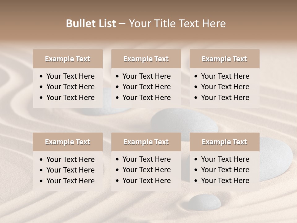 Concentration Relaxation Japanese Garden PowerPoint Template