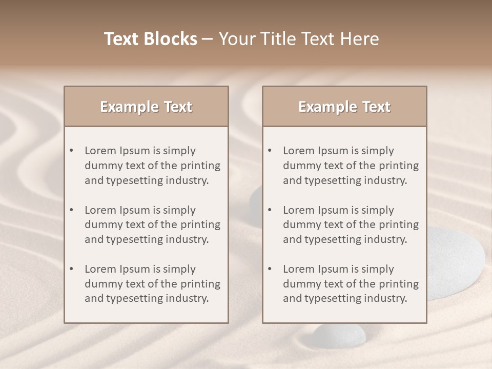 Concentration Relaxation Japanese Garden PowerPoint Template