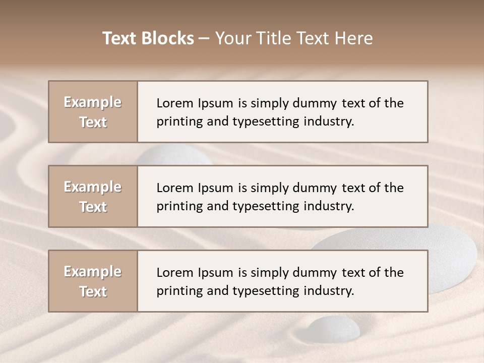 Concentration Relaxation Japanese Garden PowerPoint Template