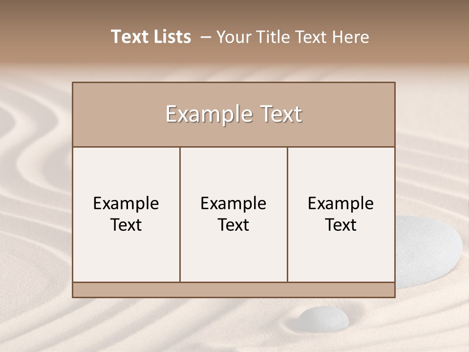 Concentration Relaxation Japanese Garden PowerPoint Template