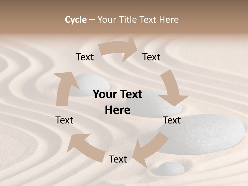 Concentration Relaxation Japanese Garden PowerPoint Template