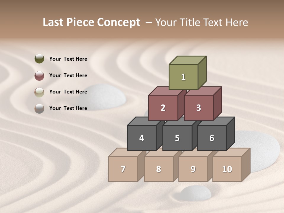 Concentration Relaxation Japanese Garden PowerPoint Template