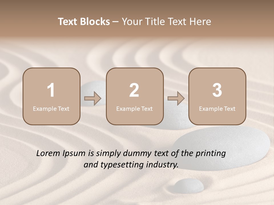 Concentration Relaxation Japanese Garden PowerPoint Template