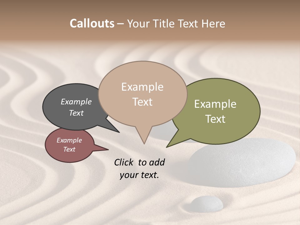 Concentration Relaxation Japanese Garden PowerPoint Template