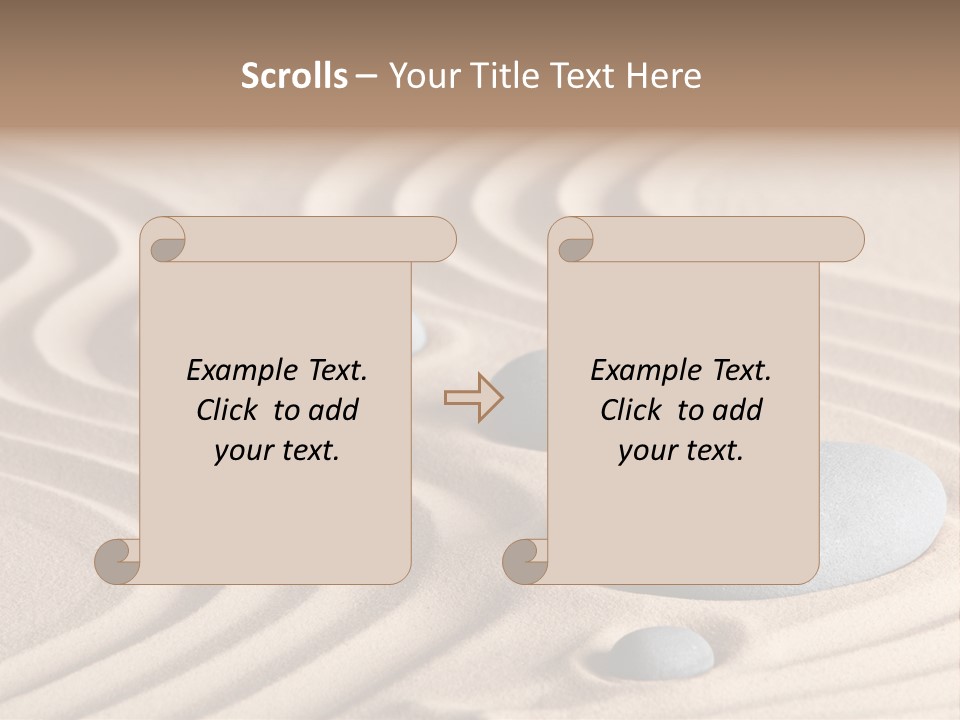 Concentration Relaxation Japanese Garden PowerPoint Template