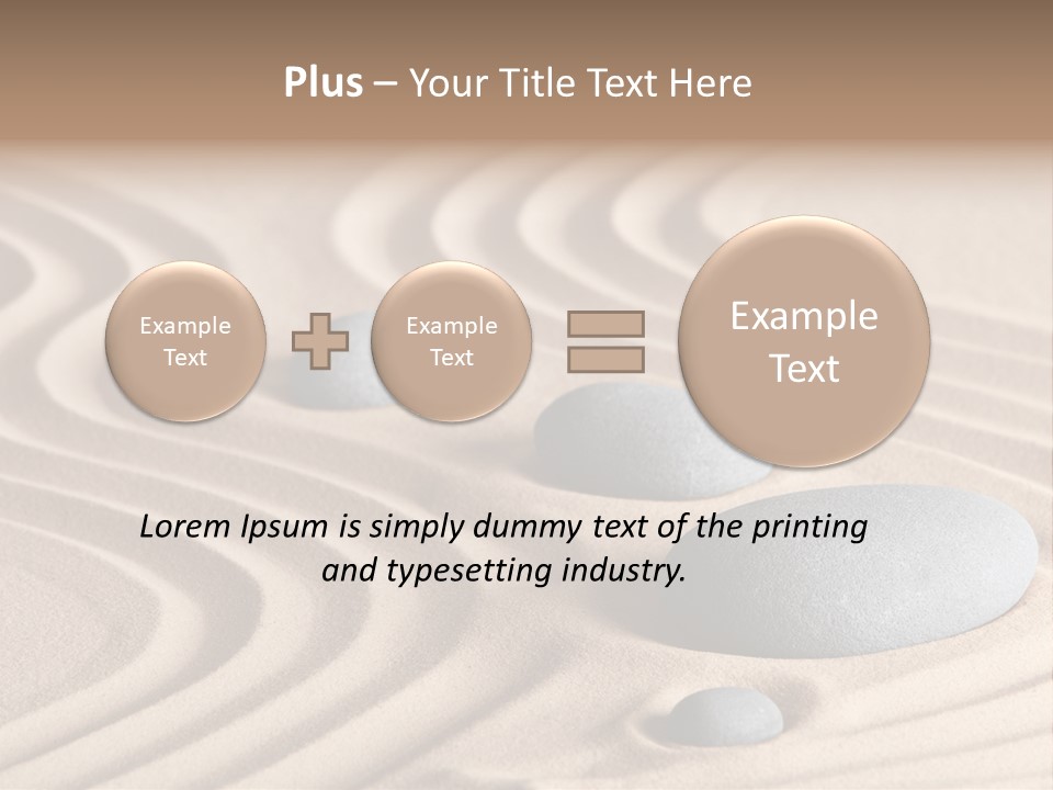 Concentration Relaxation Japanese Garden PowerPoint Template