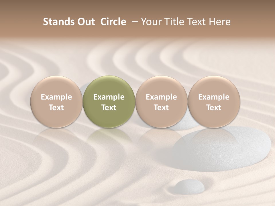 Concentration Relaxation Japanese Garden PowerPoint Template