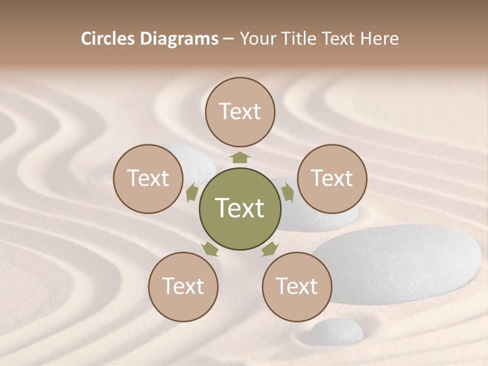 Concentration Relaxation Japanese Garden PowerPoint Template