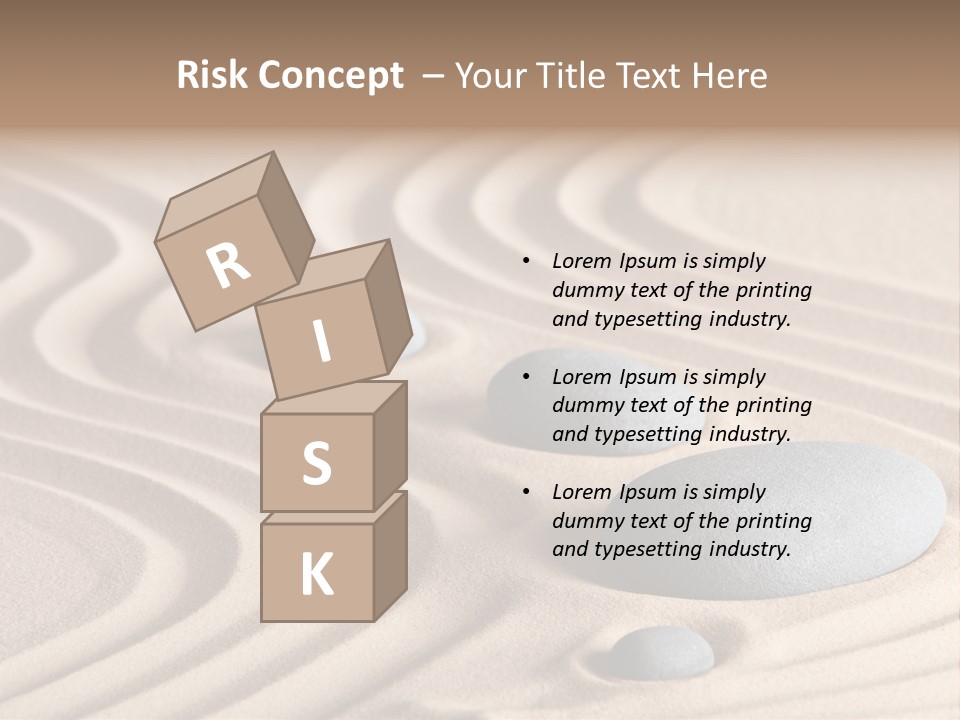 Concentration Relaxation Japanese Garden PowerPoint Template