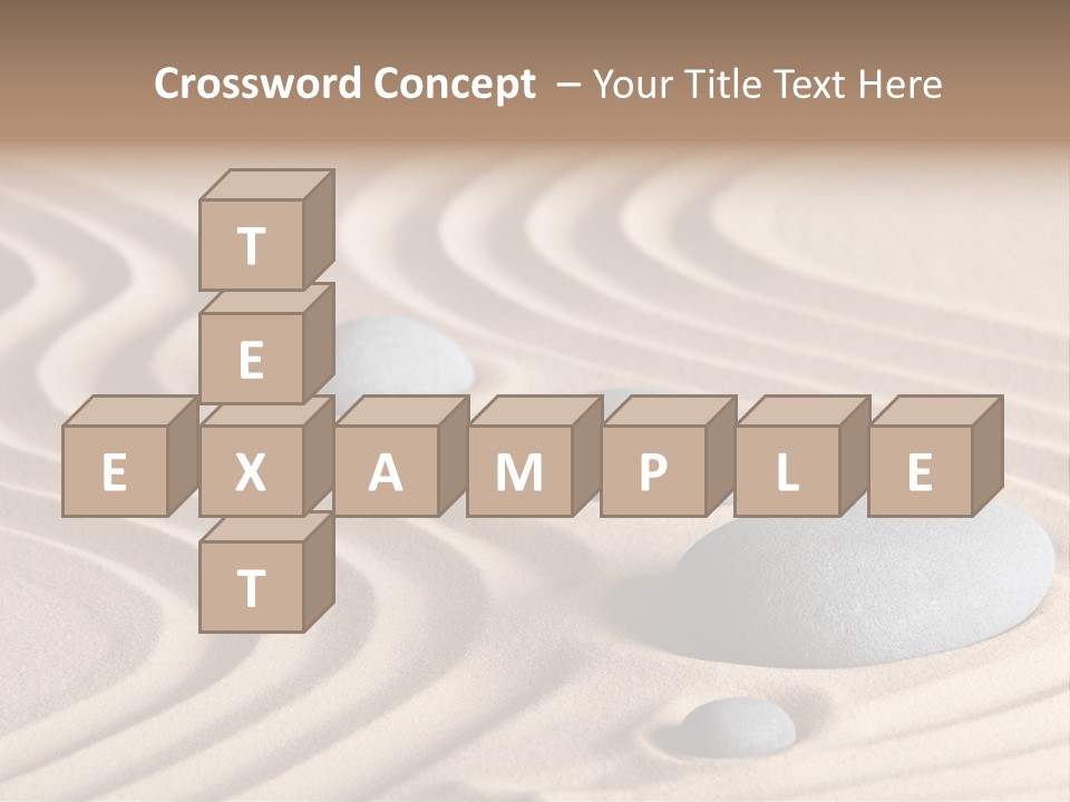 Concentration Relaxation Japanese Garden PowerPoint Template