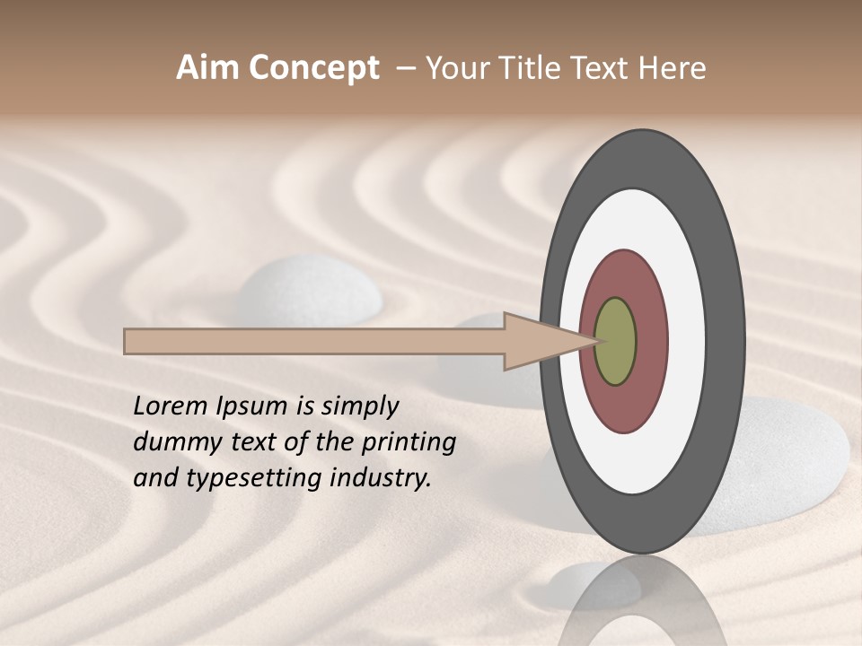 Concentration Relaxation Japanese Garden PowerPoint Template