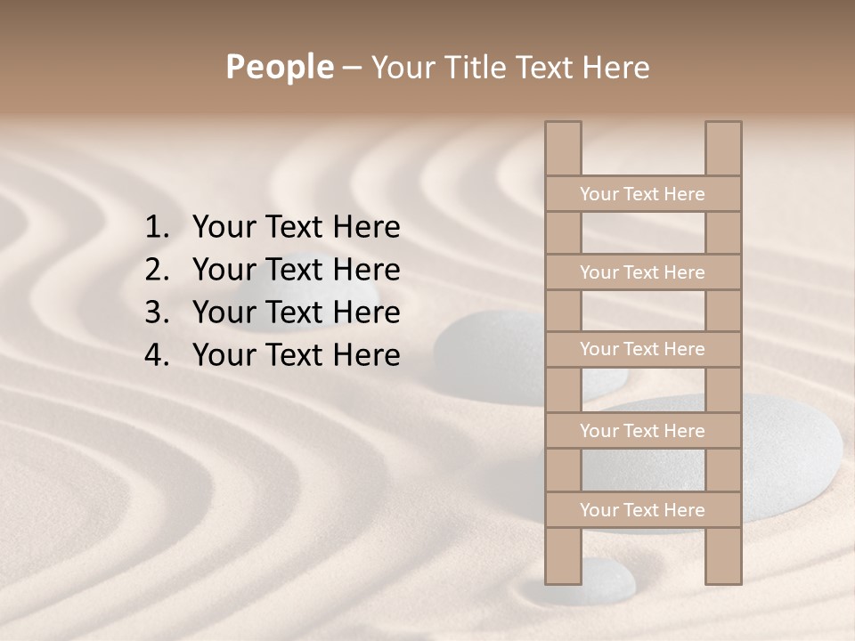 Concentration Relaxation Japanese Garden PowerPoint Template