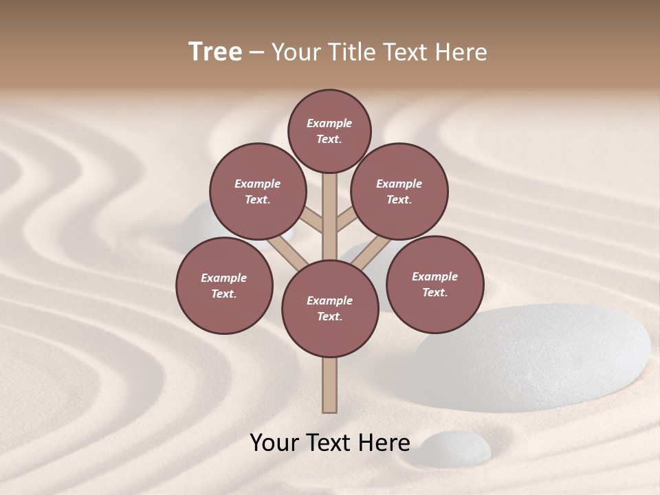 Concentration Relaxation Japanese Garden PowerPoint Template