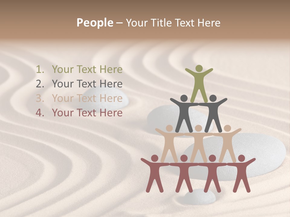 Concentration Relaxation Japanese Garden PowerPoint Template