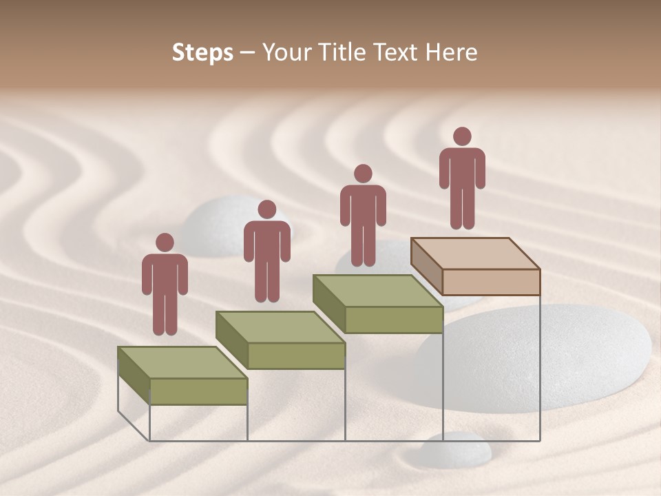 Concentration Relaxation Japanese Garden PowerPoint Template