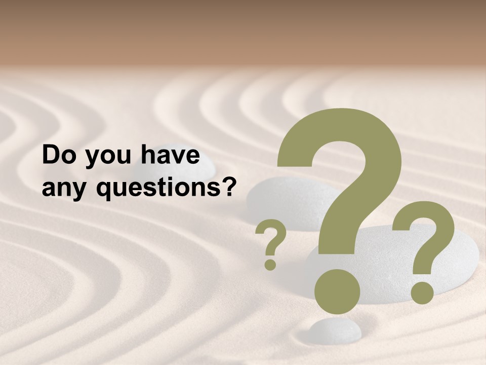 Concentration Relaxation Japanese Garden PowerPoint Template