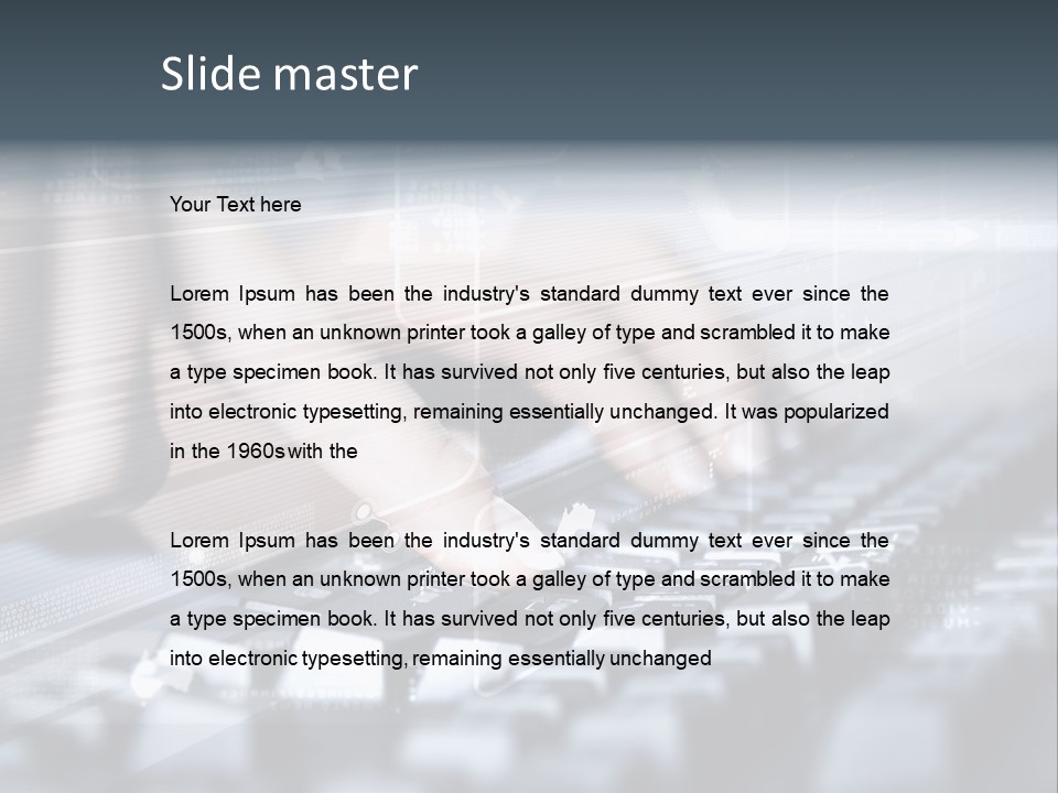 Effect Finger Input PowerPoint Template