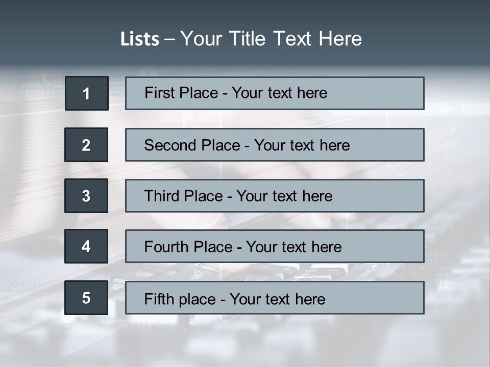 Effect Finger Input PowerPoint Template