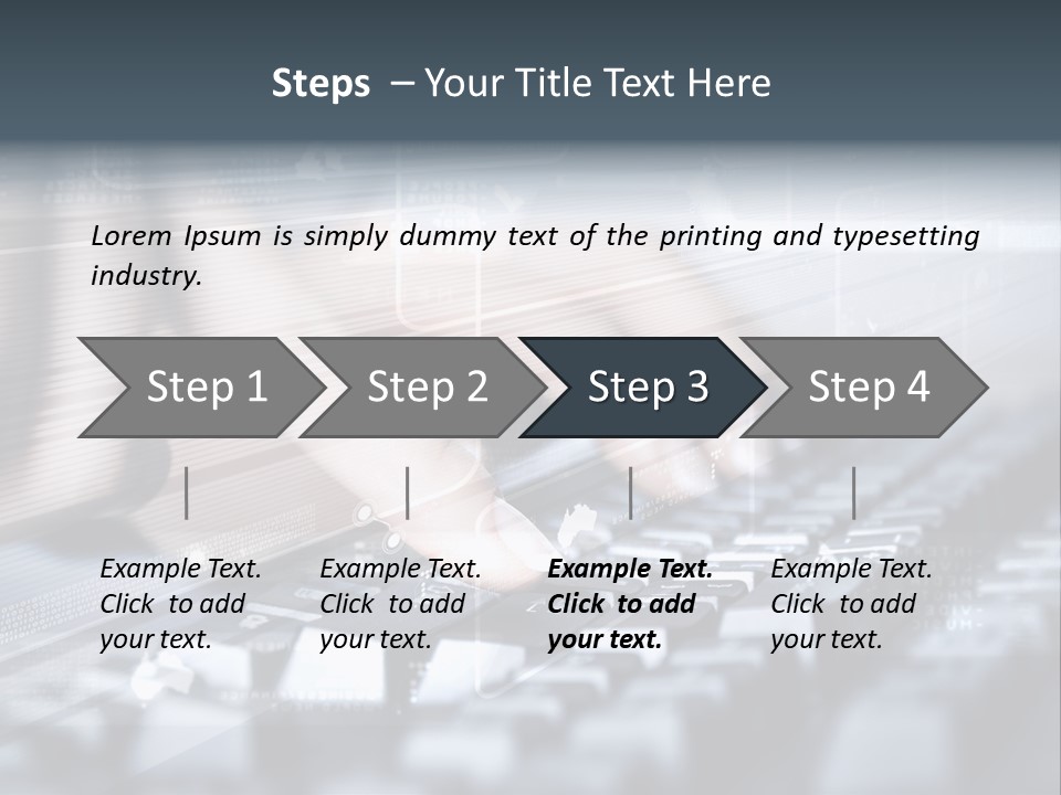 Effect Finger Input PowerPoint Template