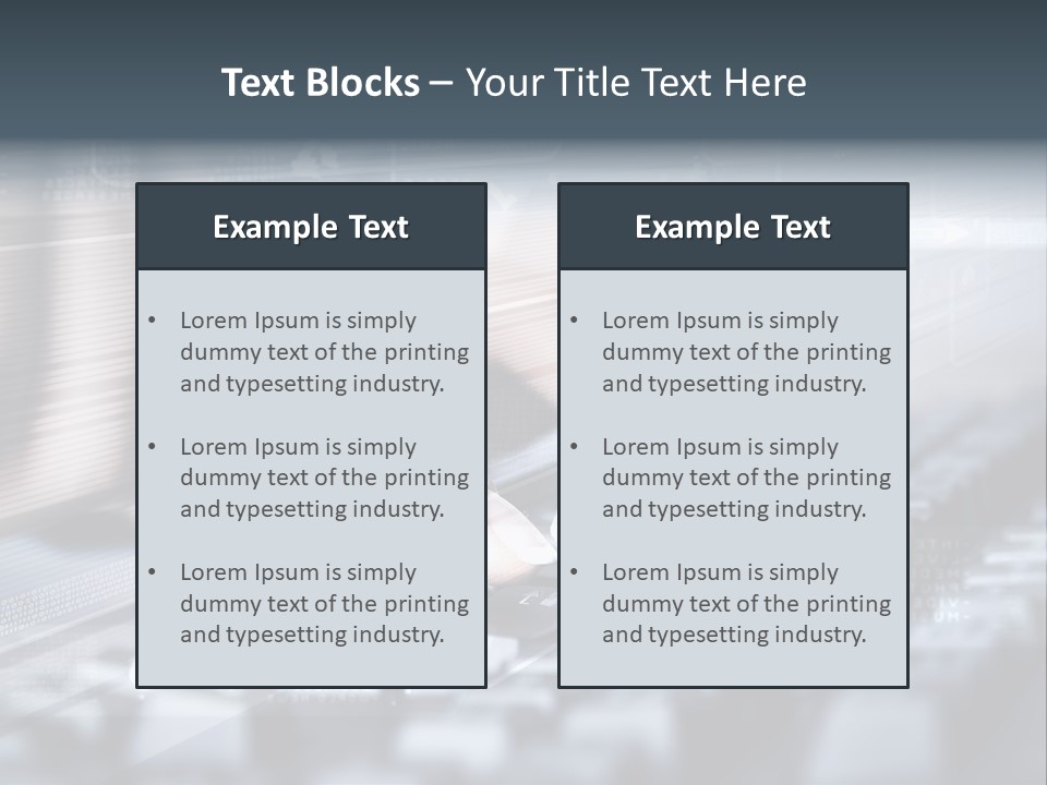 Effect Finger Input PowerPoint Template