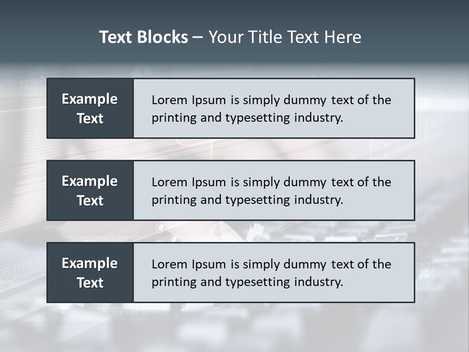 Effect Finger Input PowerPoint Template