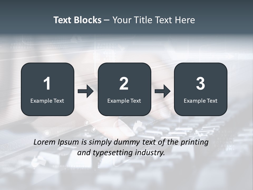 Effect Finger Input PowerPoint Template