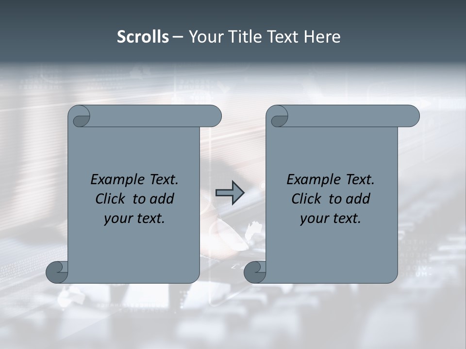 Effect Finger Input PowerPoint Template