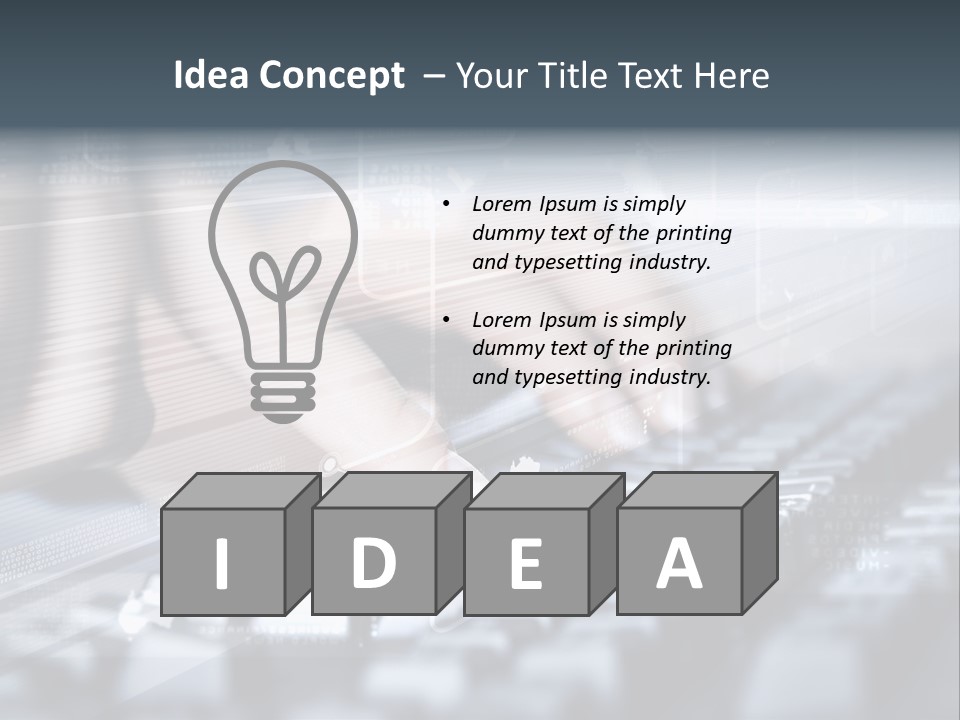 Effect Finger Input PowerPoint Template