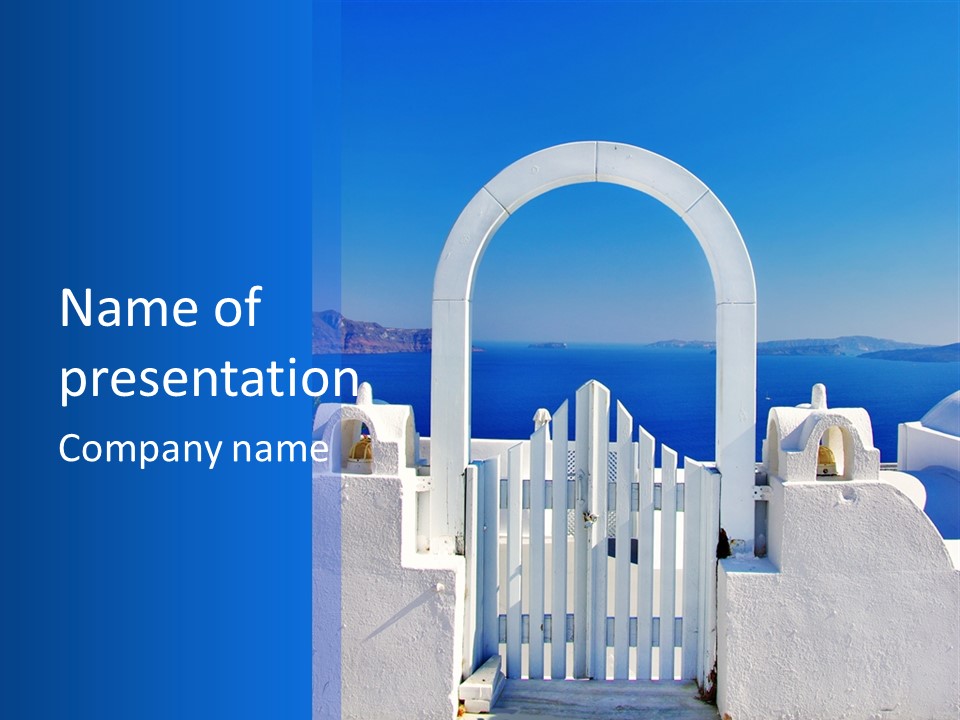 Aegean Architecture Europe PowerPoint Template