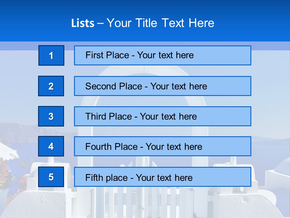 Aegean Architecture Europe PowerPoint Template