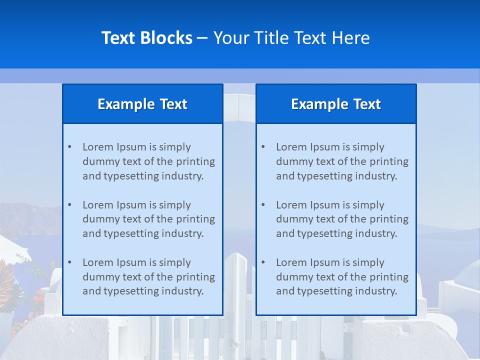 Aegean Architecture Europe PowerPoint Template