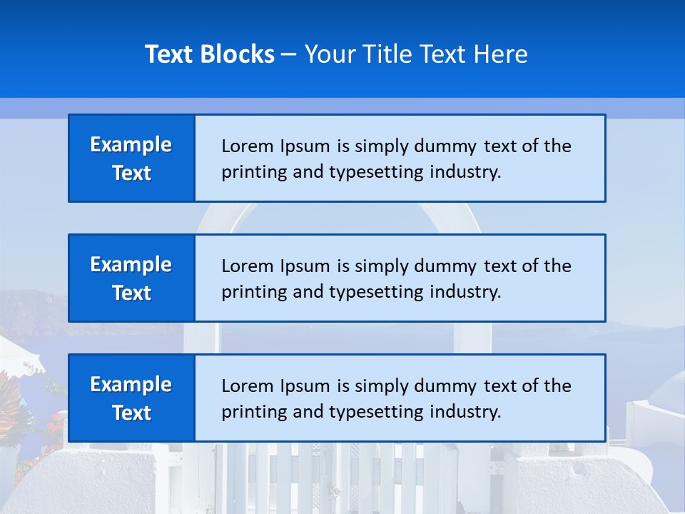 Aegean Architecture Europe PowerPoint Template