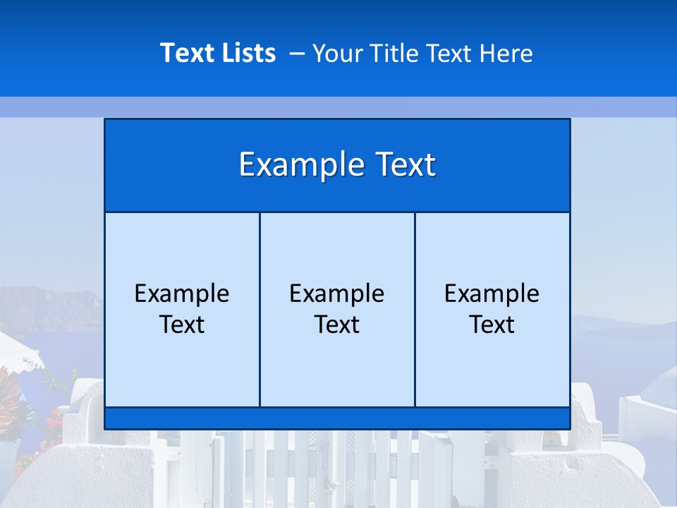 Aegean Architecture Europe PowerPoint Template